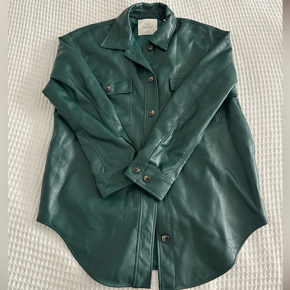 Vegan Leather Lined Skirt Jacket Size M | Aritzia Wilfred